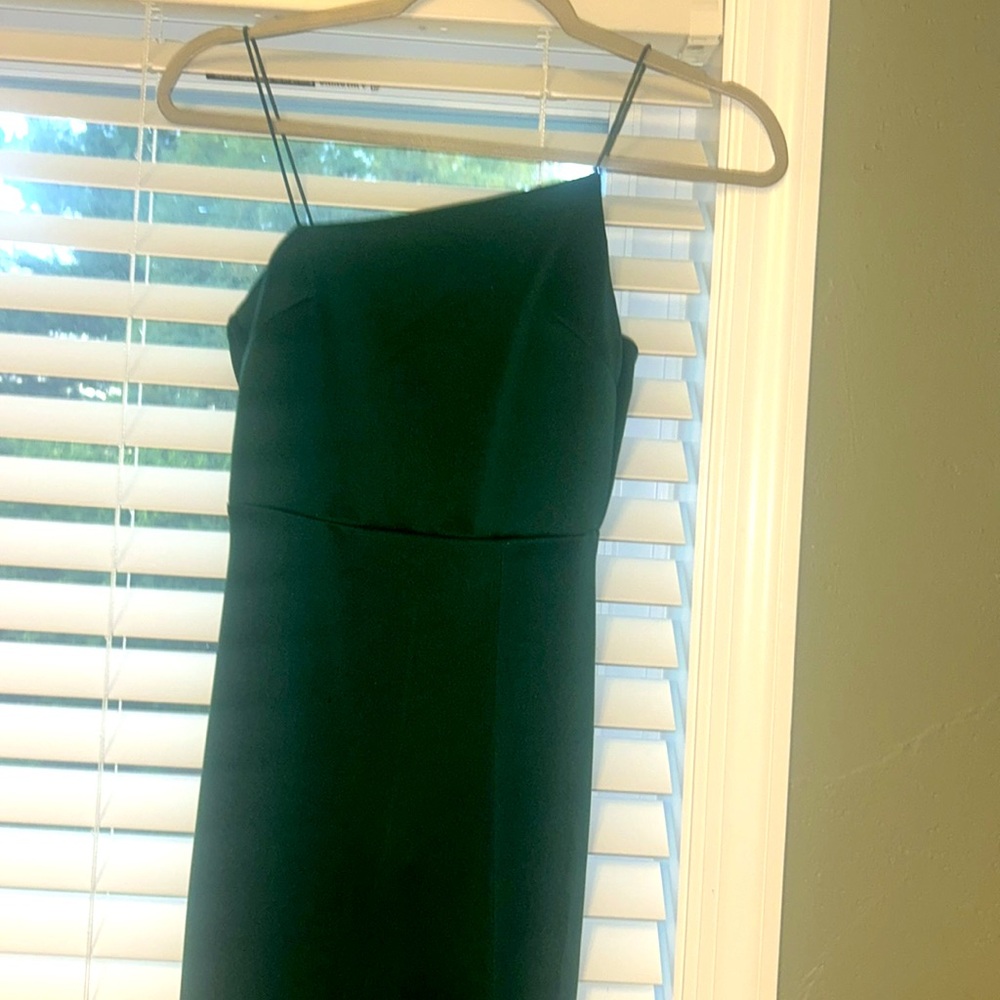 Chic Emerald Polyester/Spandex Midi Asymmetrical,… - image 3